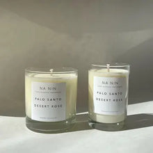 Load image into Gallery viewer, Palo Santo and Desert Rose Candle 8oz by Na Nin