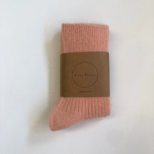 Load image into Gallery viewer, Angora Wool Socks- Peach