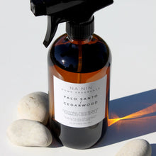 Load image into Gallery viewer, Palo Santo & Cedarwood Home Spray 16oz Glass Bottle with Spray