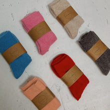 Load image into Gallery viewer, Angora Wool Socks- Chili Red