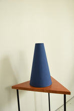 Load image into Gallery viewer, Large Vintage Blue Post Modern Cone Lampshade