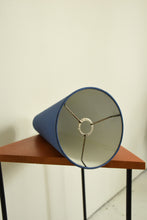 Load image into Gallery viewer, Large Vintage Blue Post Modern Cone Lampshade
