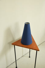 Load image into Gallery viewer, Large Vintage Blue Post Modern Cone Lampshade