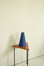 Load image into Gallery viewer, Large Vintage Blue Post Modern Cone Lampshade