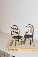 Load image into Gallery viewer, Vintage Mini Table Top Arched Wire Chair Candleholders