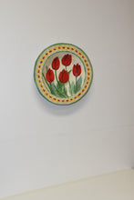 Load image into Gallery viewer, Tramp Art Paper Mache Tulip Painted Bowl
