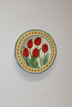 Load image into Gallery viewer, Tramp Art Paper Mache Tulip Painted Bowl