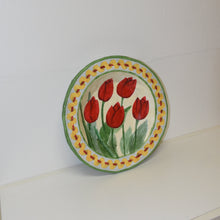 Load image into Gallery viewer, Tramp Art Paper Mache Tulip Painted Bowl