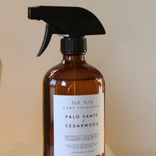 Load image into Gallery viewer, Palo Santo & Cedarwood Home Spray 16oz Glass Bottle with Spray