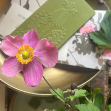 Load image into Gallery viewer, Matcha Rose Chocolate Bar by The Quiet Botanist