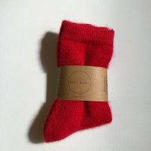 Load image into Gallery viewer, Angora Wool Socks- Chili Red