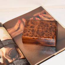 Load image into Gallery viewer, Vintage Small Burlwood Box