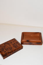 Load image into Gallery viewer, Vintage Small Burlwood Box