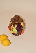 Load image into Gallery viewer, Vintage 60's/70's Hand Painted Ceramic Fruit Jar with Lid