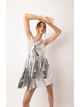 Load image into Gallery viewer, London Baby Doll Metallic Dress
