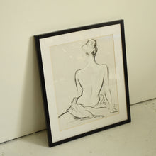 Load image into Gallery viewer, Vintage Original Nude Drawing Signed
