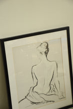 Load image into Gallery viewer, Vintage Original Nude Drawing Signed
