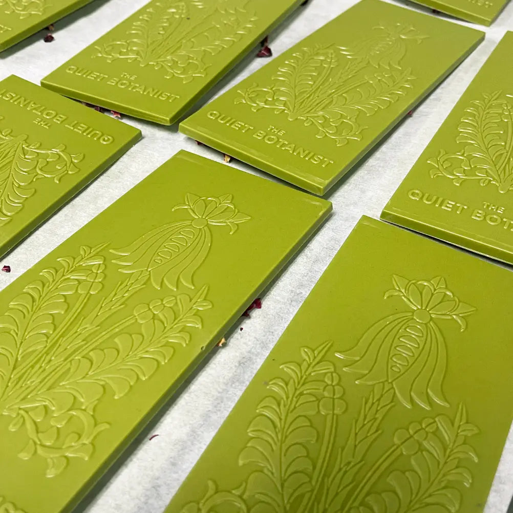Matcha Rose Chocolate Bar by The Quiet Botanist